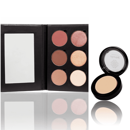 Mi Amor Eyeshadow Palette + Eye Fix Shadow Primer set - Alluring Minerals