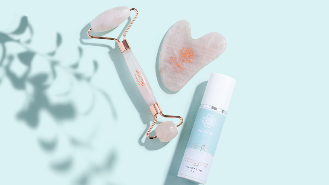 7 Benefits of using a Rose Quartz Roller & Gua Sha - Alluring Minerals