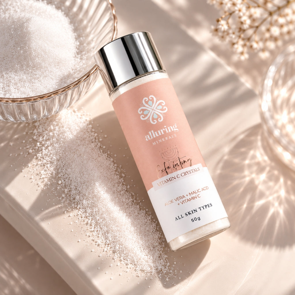Exfoliating Vitamin C Crystals