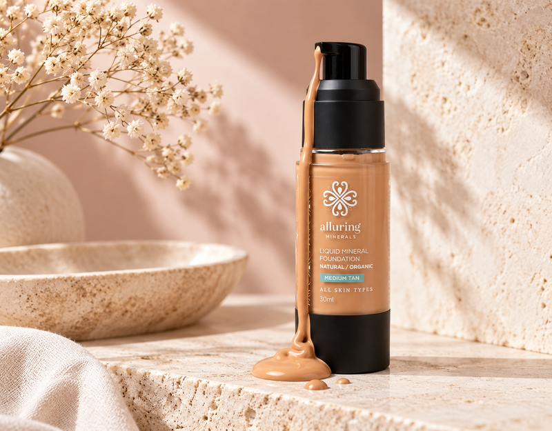 Liquid mineral foundation