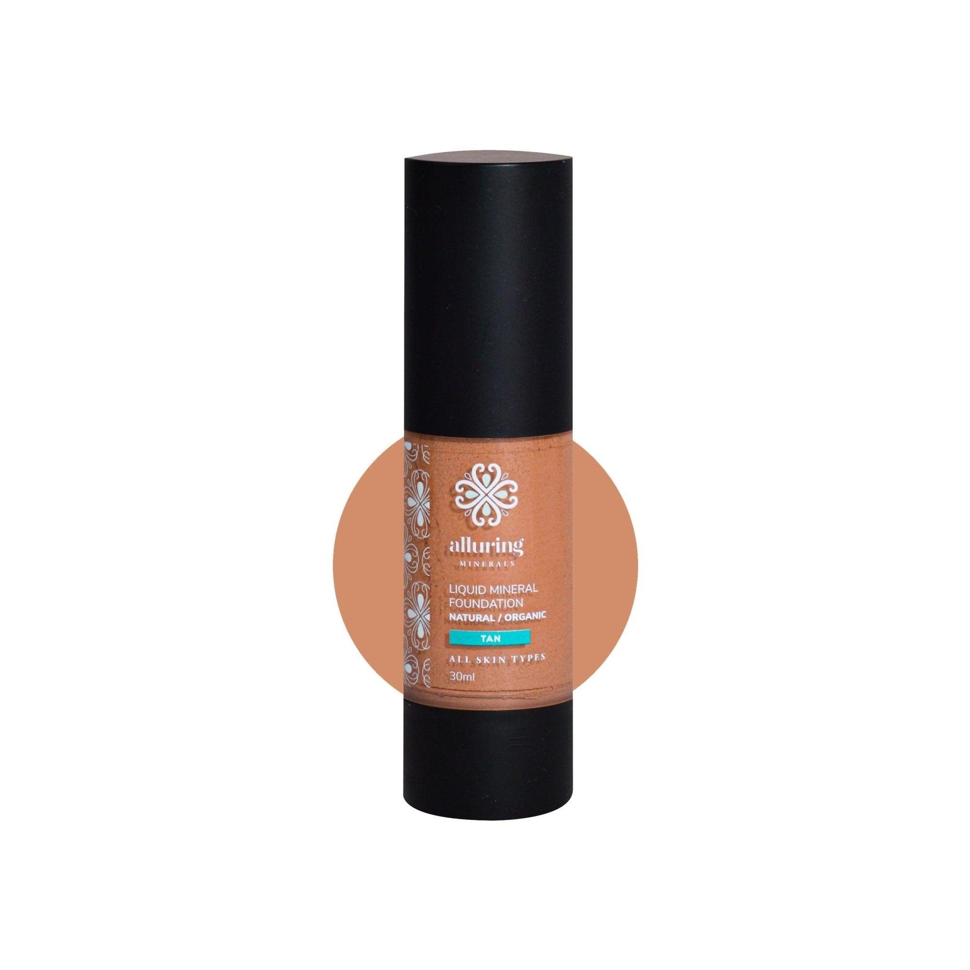 Liquid Mineral foundation + Beauty Blender - Alluring Minerals